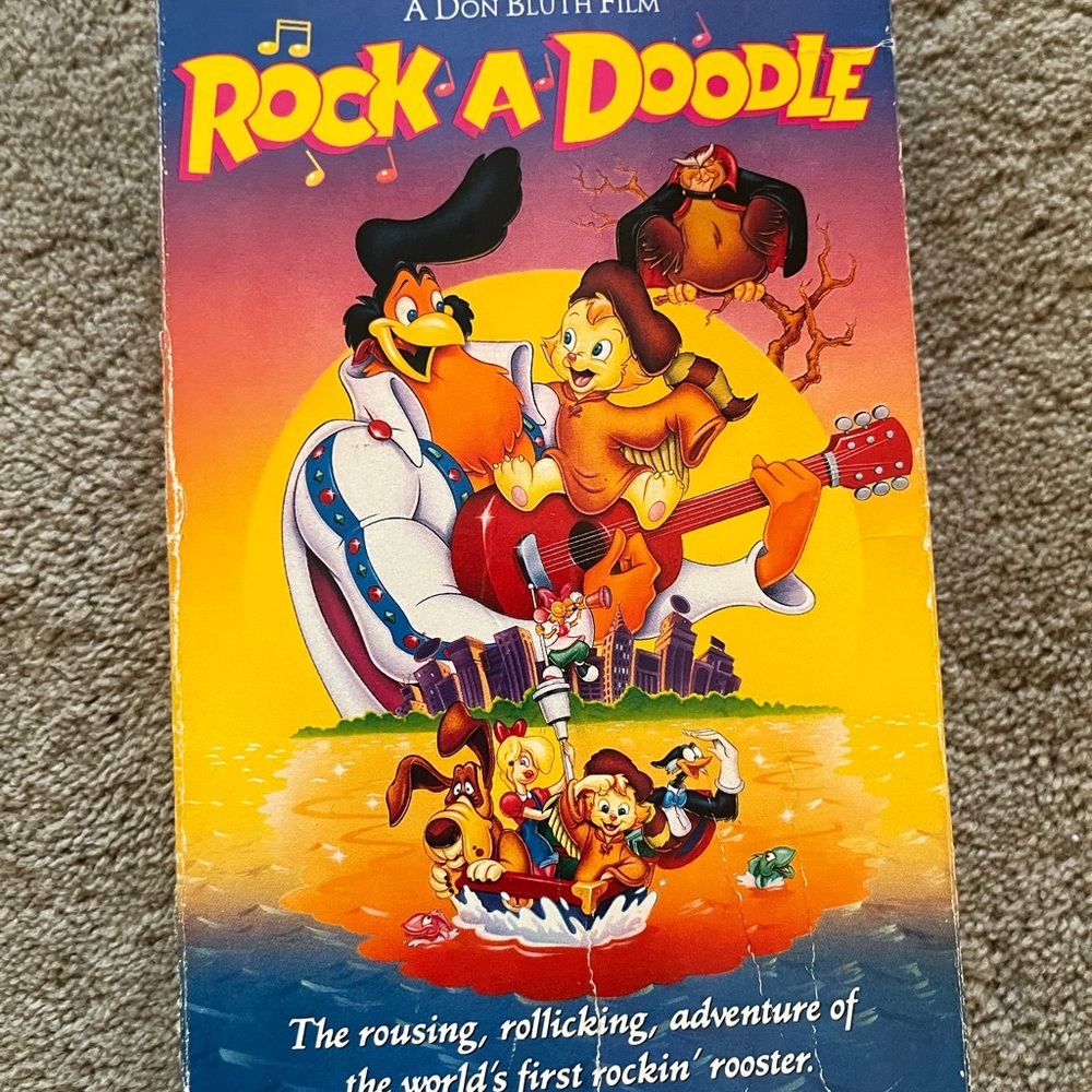 Rock-A-Doodle VHS Tape